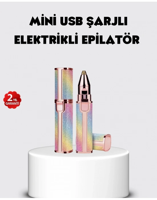 ® USB Şarjlı Kaş ve Yüz Tüy Alma Cihazı – Taşınabilir ve Acısız Kullanım