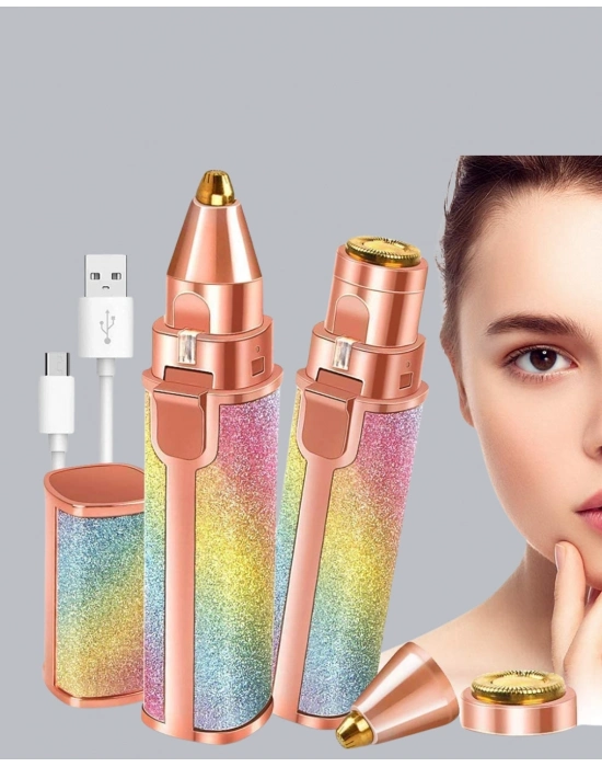 ® USB Şarjlı Kaş ve Yüz Tüy Alma Cihazı – Taşınabilir ve Acısız Kullanım