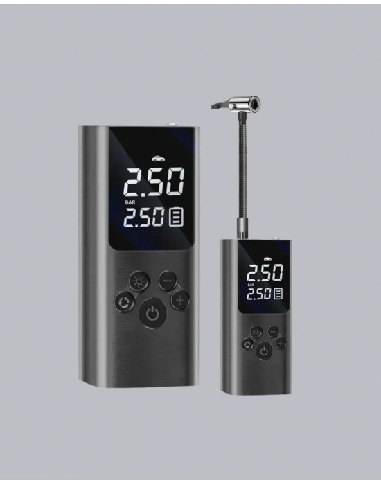 ® USB Şarjlı Taşınabilir Hava Kompresörü Dijital Ekranlı
