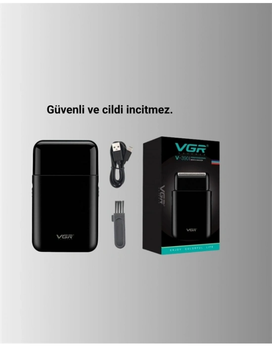 ® USB Şarjlı Traş Makinesi – Piston + Ağ Başlık, 600 mAh Batarya