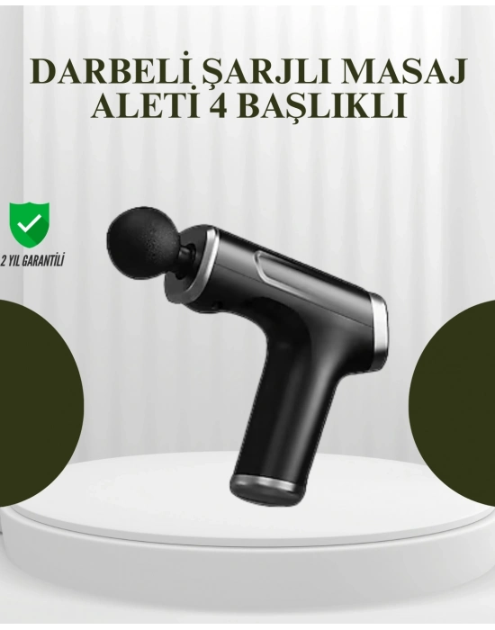 USB Type-C Şarjlı Taşınabilir Masaj Tabancası