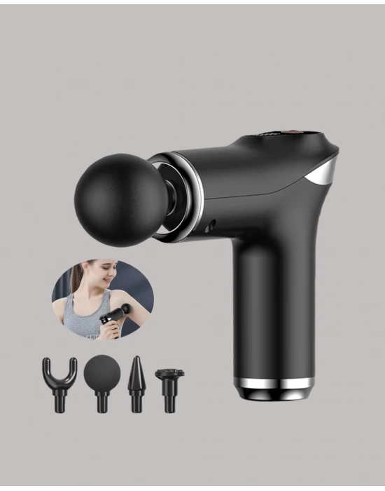 USB Type-C Şarjlı Taşınabilir Masaj Tabancası