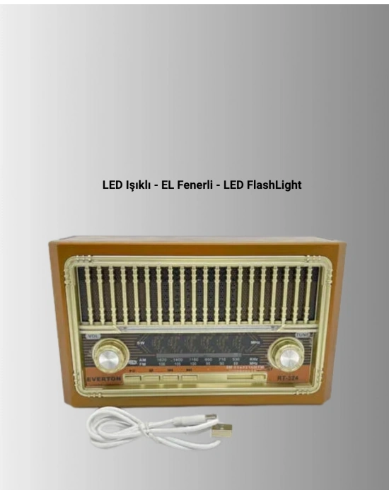 ® USB ve Hafıza Kart Girişli Radyo Hoparlör