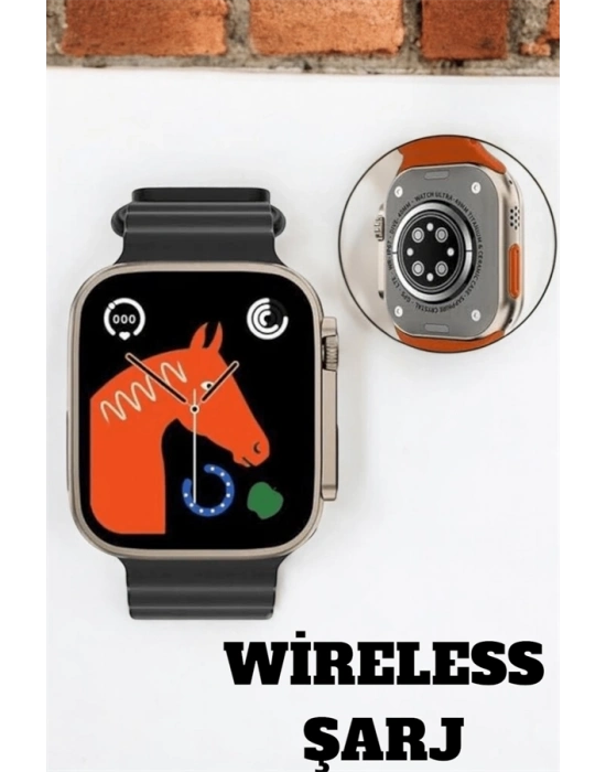 ® Uyku ve Nabız Takipli, Wireless Şarjlı Akıllı Saat Android ve iOS Uyumlu