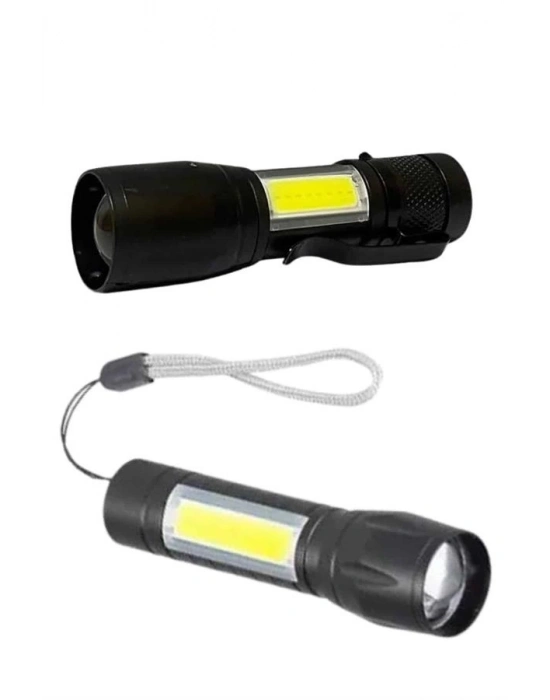 ® Uzun Menzilli Şarjlı El Feneri Uzun Ömürlü Led Işık Lamba