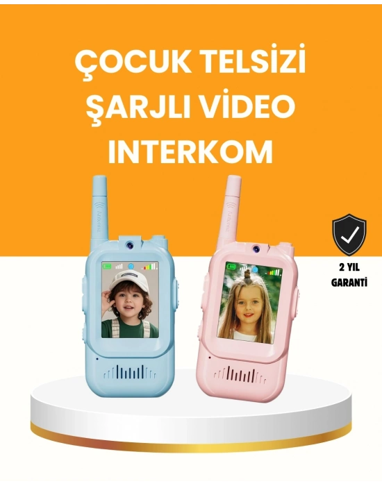 ® Uzun Menzilli Video Walkie Talkie Eğitici ve Eğlenceli Oyuncak