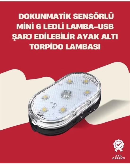 ® Uzun Ömürlü Lityum Bataryalı, Kompakt Araba İç Mekan LED Işıklar