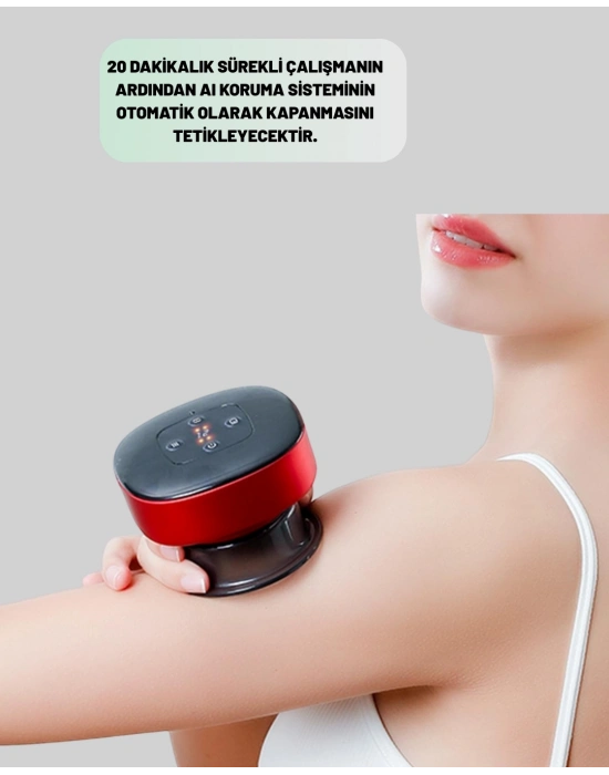 ® Vakumlu Masaj Aleti Çok Kademeli Emme Isıtmalı Ev Tipi Terapi
