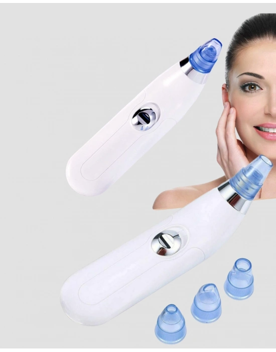 ® Vakumlu Siyah Nokta Temizleme Cihazı – 5 Kademe Güç ve 4 Başlıklı Derin Cilt Bakımı