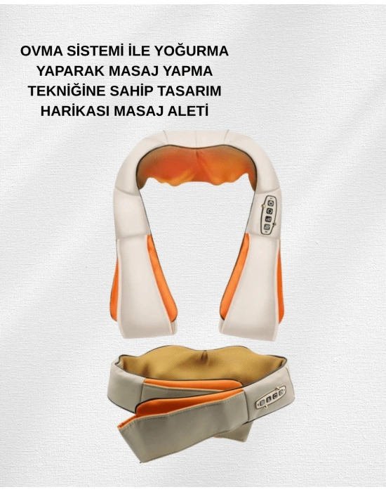 ® Vücut Masaj Aleti – Ergonomik Tasarım, Güçlü Ovmalı Masaj Teknolojisi