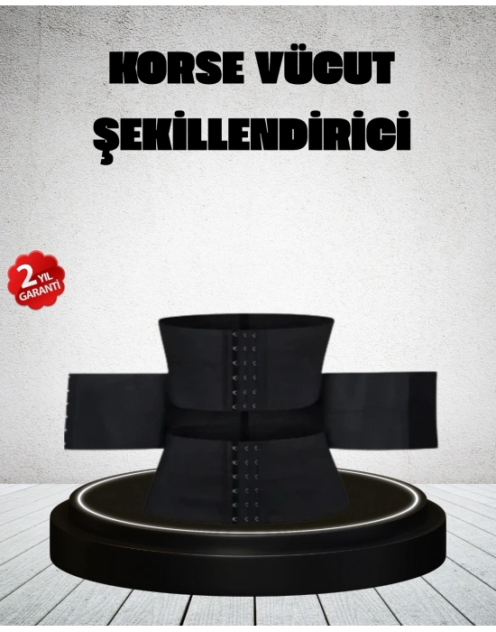 ® Vücut Şekillendirici Bel Sargısı Kaymaz Esnek Tasarım