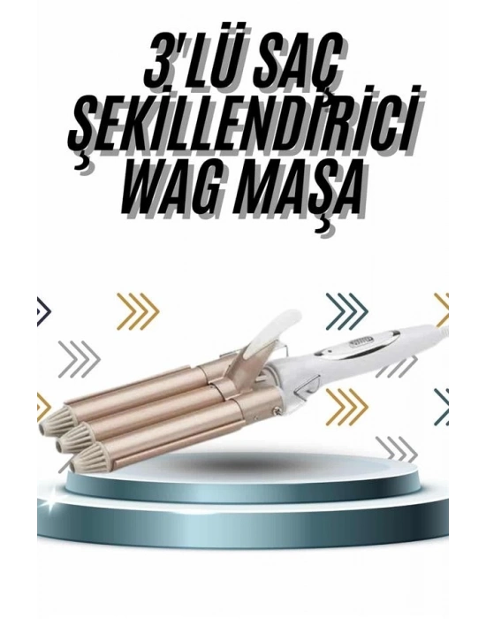 ® Wag Maşa Profesyonel Saç Şekillendirici İyon Özellikli Isı Kademeli