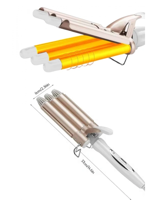 ® Wag Maşa Yeni Nesil Yüksek Isı Ayarlı Seramik Kaplama Saç Şekillendirici Doğal Bukle