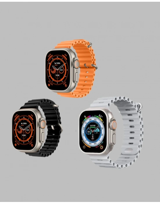 ® Watch 9 Max Akıllı Saat Seti 2 Kordonlu Kablosuz Kulaklık Hediyeli