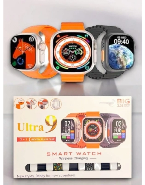 ® WATCH9 7 KORDONLU AKILLI SAAT