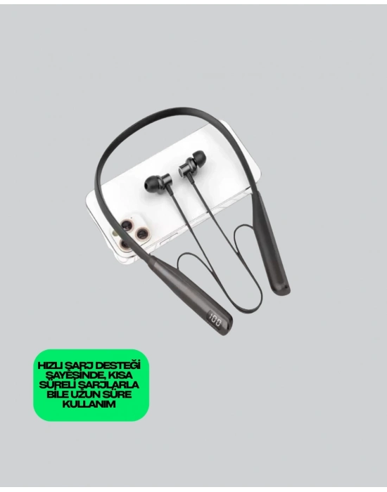 ® Y12 Uyumlu Spor Bluetooth Kulaklık – Uzun Pil Ömrü, Manyetik Kulaklık Başlığı