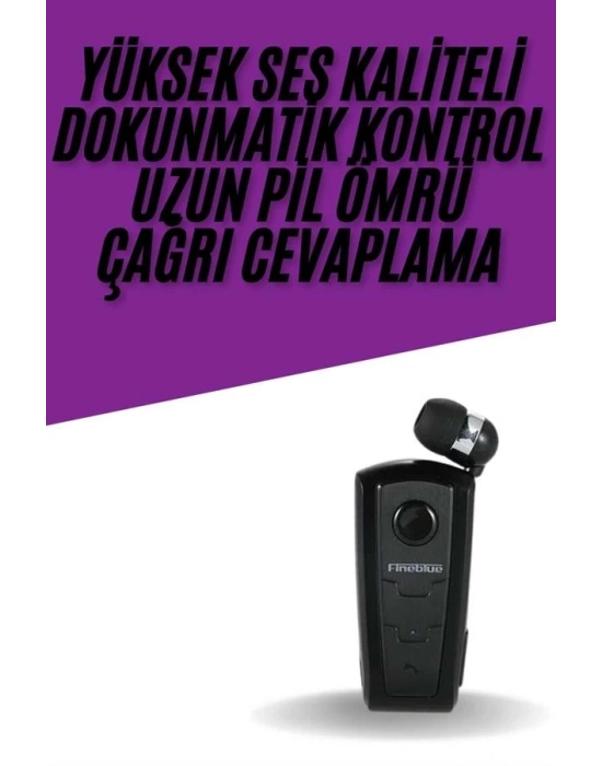 ® Yaka Kulaklığı Andorid Tüm Cep Telefonlarına Uyumlu Mikrofonlu Titreşimli Makaralı