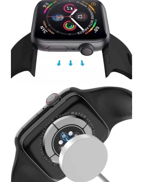 ® Yeni Model Akıllı Saat Dokunmatik Ekran Unisex Amoled Ekran 44 mm