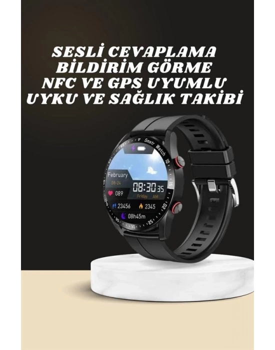 ® Yeni Model Akıllı Saat GPS Uyumlu Uyku ve Sağlık Takibi Sesli Görüşme
