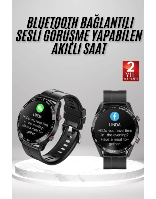 ® Yeni Model Akıllı Saat GPS Uyumlu Uyku ve Sağlık Takibi Sesli Görüşme