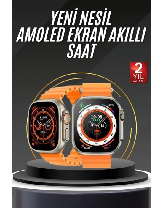 yeni nesil Akıllı Saat Android ve İOS Uyumlu 49 MM NFC Özelliği GPS Takibi