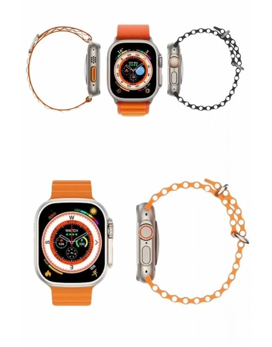 ® yeni nesil Akıllı Saat Android ve İOS Uyumlu 49 MM NFC Özelliği GPS Takibi