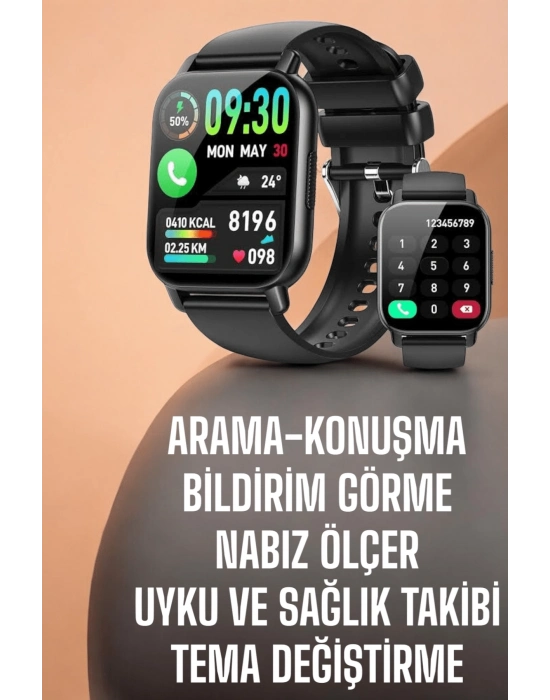 ® Yeni Nesil Akıllı Saat Arama Bildirimleri, Uyku & Kalp Atış Takibi