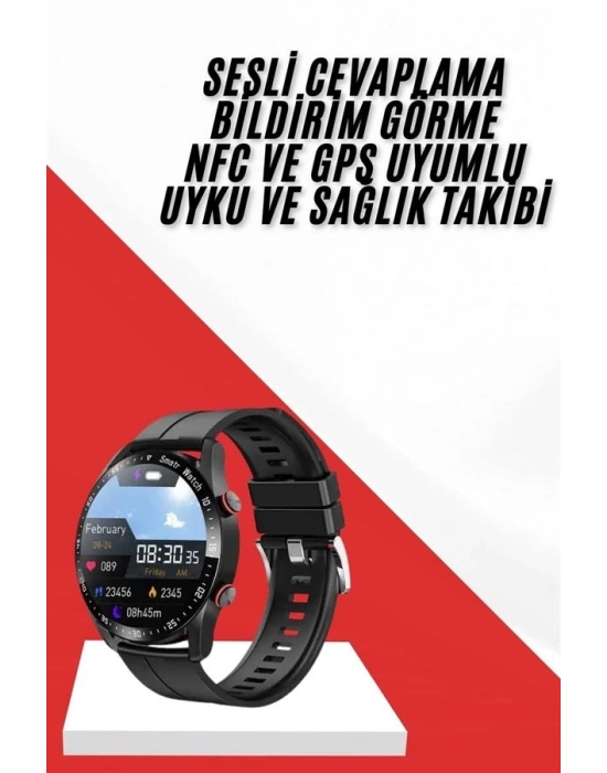 ® Yeni Nesil Akıllı Saat Arama Cevaplayan Uzun Pil Ömrü Müzik Dinleme