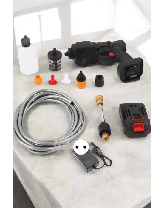 ® Yeni Nesil Araç Yıkama Şarjlı Tabancası Basınçlı Su Hazneli