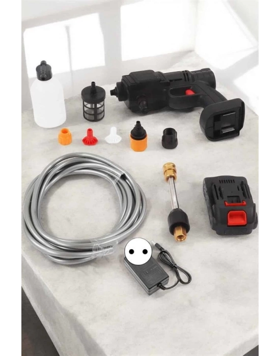 ® Yeni Nesil Araç Yıkama Şarjlı Tabancası Basınçlı Su Hazneli