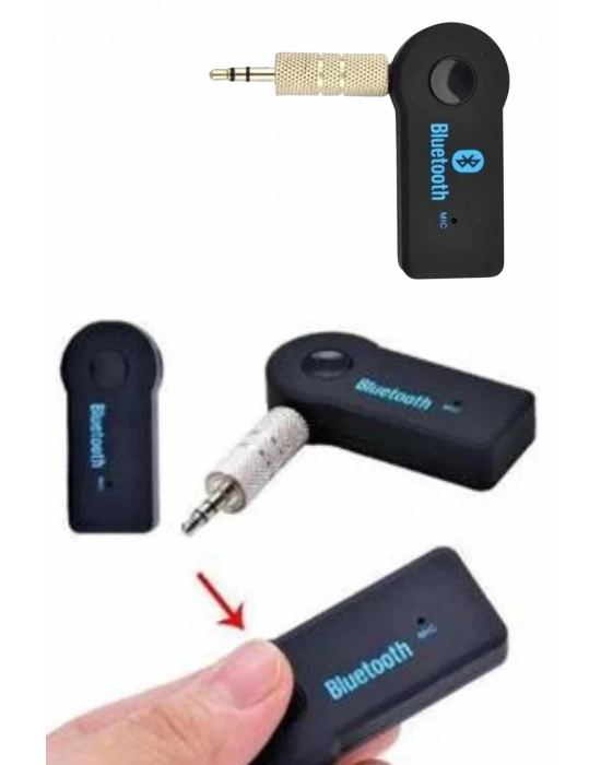 ® Yeni Nesil Bluetooth Aux Araç Kiti Siyah TV Tablet Telefon Araç Araba