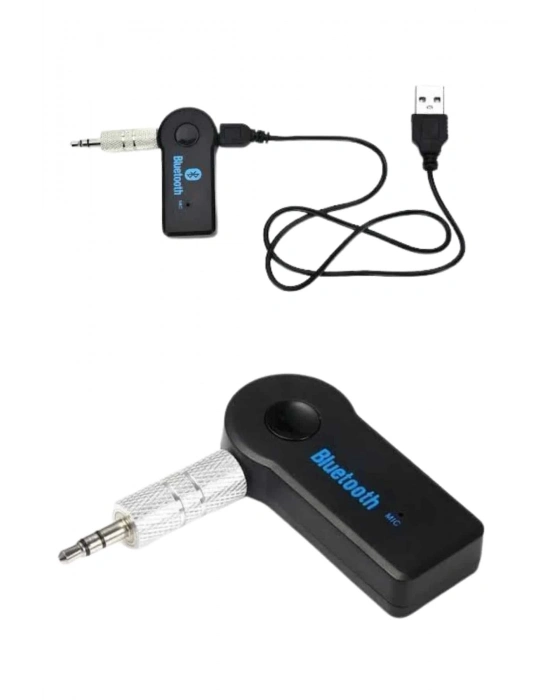 ® Yeni Nesil Bluetooth Aux Araç Kiti Siyah TV Tablet Telefon Araç Araba