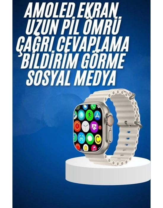 ® Yeni Nesil Bluetooth Bağlantılı Akıllı Saat Sosyal Medya Girişli Uyku Takibi