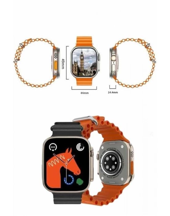 ® Yeni Nesil Bluetooth Bağlantılı Akıllı Saat Sosyal Medya Girişli Uyku Takibi