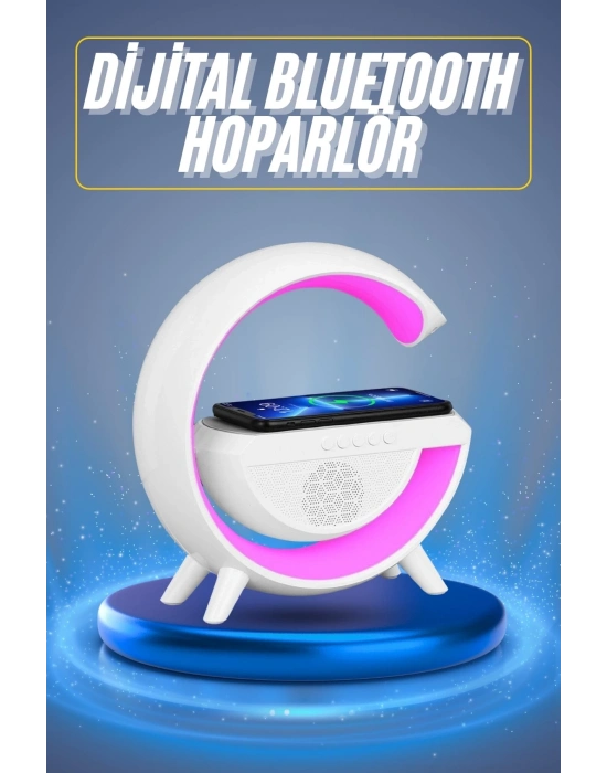 ® Yeni Nesil Bluetooth Hoparlör Speaker 5.0 Taşınabilir G Şeklinde Powerbankli