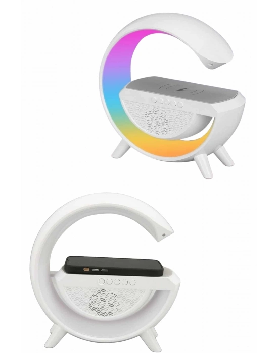 ® Yeni Nesil Bluetooth Hoparlör Speaker 5.0 Taşınabilir G Şeklinde Powerbankli