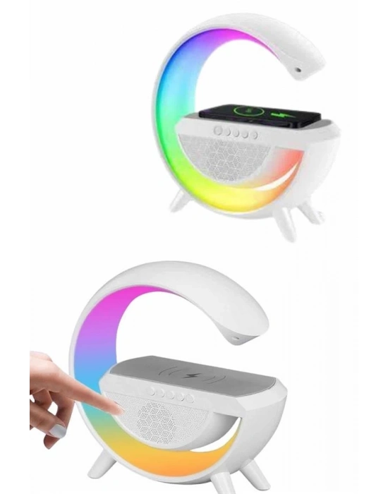 ® Yeni Nesil Bluetooth Hoparlör Speaker 5.0 Taşınabilir G Şeklinde Powerbankli