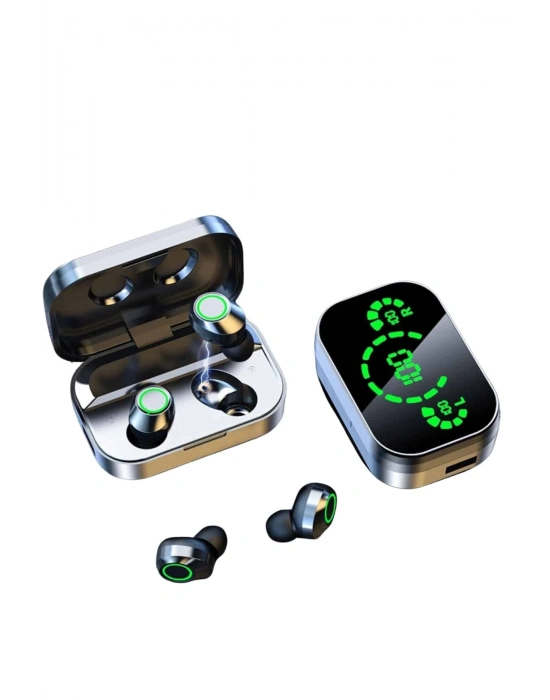 ® Yeni Nesil Bluetooth Kulaklık Çağrı Cevaplayabilen Dijital Göstergeli Powerbankli