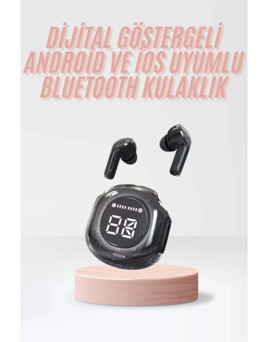 ® Yeni Nesil Bluetooth Kulaklık Dijital Göstergeli Gaming Dokunmatik 5.3 Kablosuz