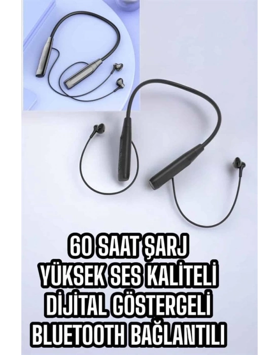 ® Yeni Nesil Bluetooth Kulaklık Kablolu Kulak İçi Dijital Göstergeli