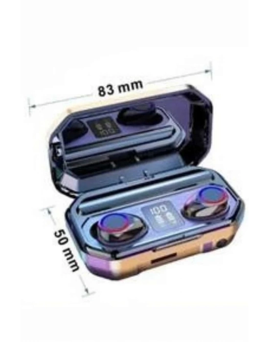 ® Yeni Nesil Bluetooth Kulaklık Uzun Pil Ömrü El Fenerli Dijital Şarj Göstergeli