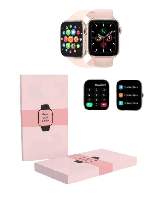 ® Yeni Nesil Kadın Akıllı Saat Rose Gold Android ve İos Uyumlu