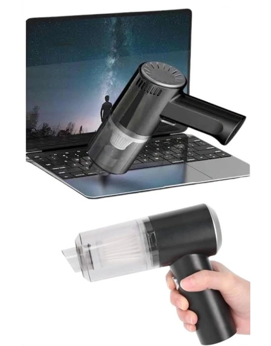 ® Yeni Nesil Mini Vakumlu Araç Süpürgesi El Süpürgesi Şarjlı