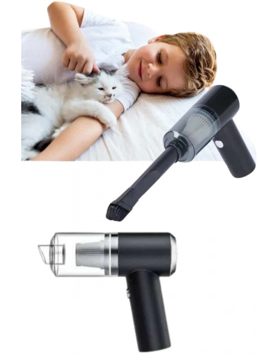 ® Yeni Nesil Mini Vakumlu Araç Süpürgesi El Süpürgesi Şarjlı