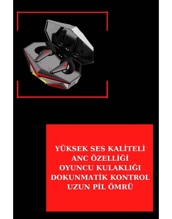 ® Yeni Nesil Pembe Dokunmatik Ekran Akıllı Saat ve Oyuncu Kulaklığı Kablosuz Bluetooth Kulaklık