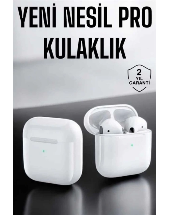 ® Yeni Nesil Pro Bluetooth Kulaklık Uzun Pil Ömrü Beyaz