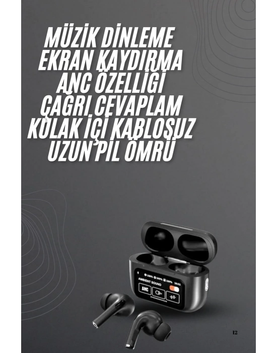 ® Yeni Nesil Pro Ekranlı Bluetooth Kulaklık 5.0 Bluetooth