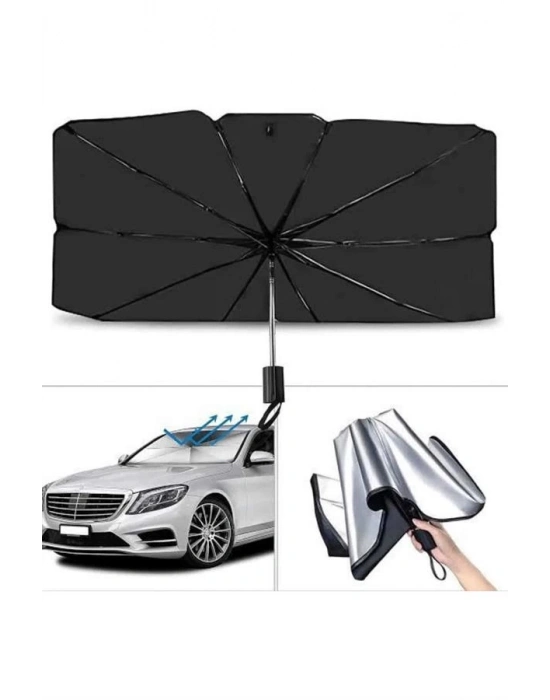 ® Yeni Nesil Tüm Araç Modellerine Uygun Oto Şemsiye Katlanabilir UV Işınlarına Karşı