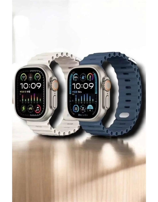 ® Yeni Nesil Ultra Akıllı Saat Titreşimli, Uyku & Sağlık Takibi, Çift Kordon