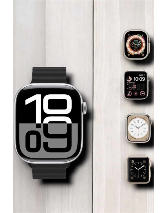 ® Yeni Nesil Ultra Akıllı Saat Titreşimli, Uyku & Sağlık Takibi, Çift Kordon